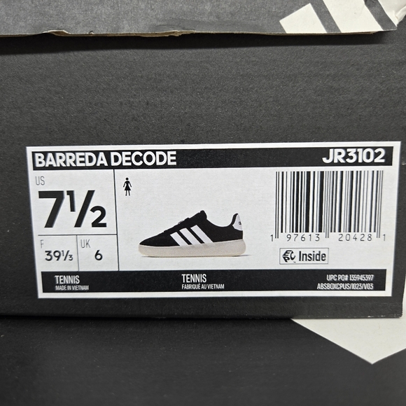 Adidas Women's Black & White Low-Top Sneakers - Picture 8 of 8